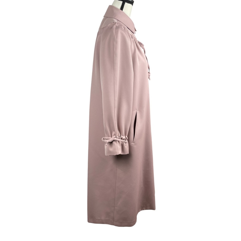 Rain Ramblers Women's Rain Coat Size 10 Mauve Long Button Front Vintage Retro - Picture 5 of 13